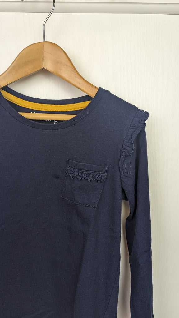 Nutmeg Navy Long Sleeve Top - Girls 5-6 Years Nutmeg Used, Preloved, Preworn & Second Hand Baby, Kids & Children's Clothing UK Online. Cheap affordable. Brands including Next, Joules, Nutmeg Morrisons, TU, F&F, H&M.