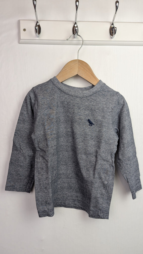 Nutmeg Navy Striped Long Sleeve Top - Boys 3-4 Years Little Ones Preloved Used, Preloved, Preworn Baby, Girls & Boys Clothes. Kids & Children's second hand Clothing UK Online. Cheap affordable. Brands including Next, Joules, Nutmeg Morrisons, TU, F&F, H&M.