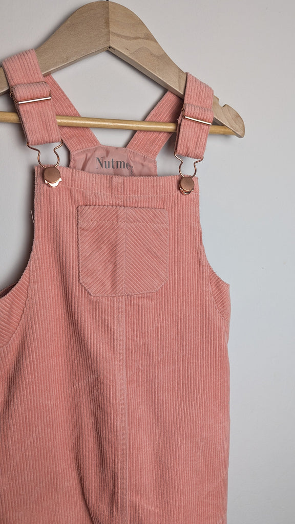 Nutmeg Pink Cord Dungaree Dress - Girls 3-4 Years Little Ones Preloved Used, Preloved, Preworn & Second Hand Baby, Kids & Children's Clothing UK Online. Cheap affordable. Brands including Next, Joules, Nutmeg Morrisons, TU, F&F, H&M.