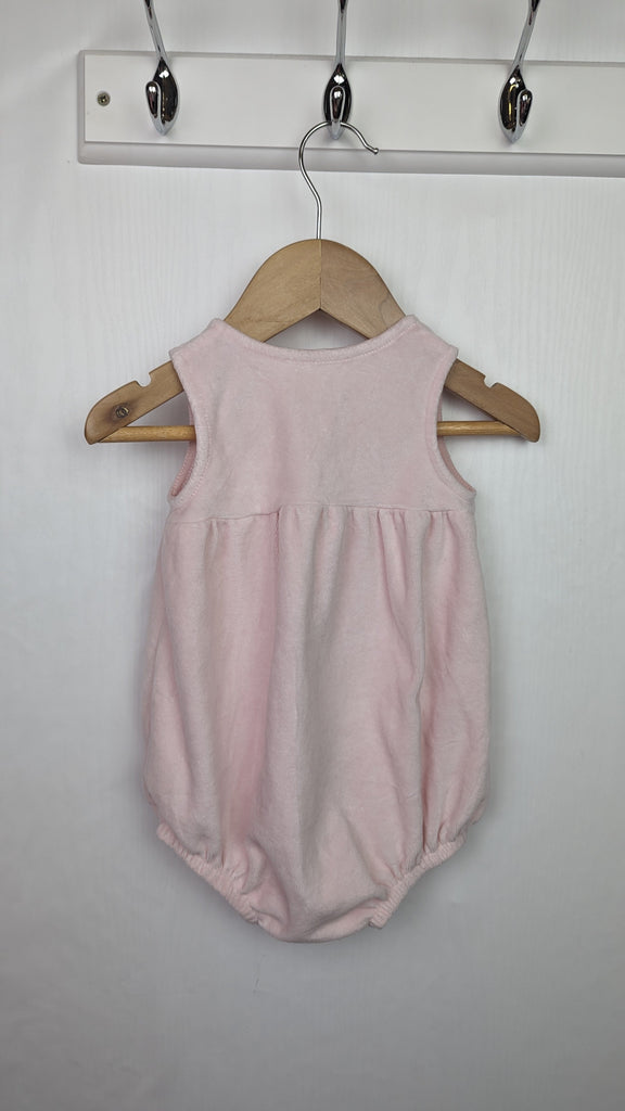 Nutmeg Pink Floral Romper - Girls 6-9 Months Nutmeg Used, Preloved, Preworn & Second Hand Baby, Kids & Children's Clothing UK Online. Cheap affordable. Brands including Next, Joules, Nutmeg Morrisons, TU, F&F, H&M.