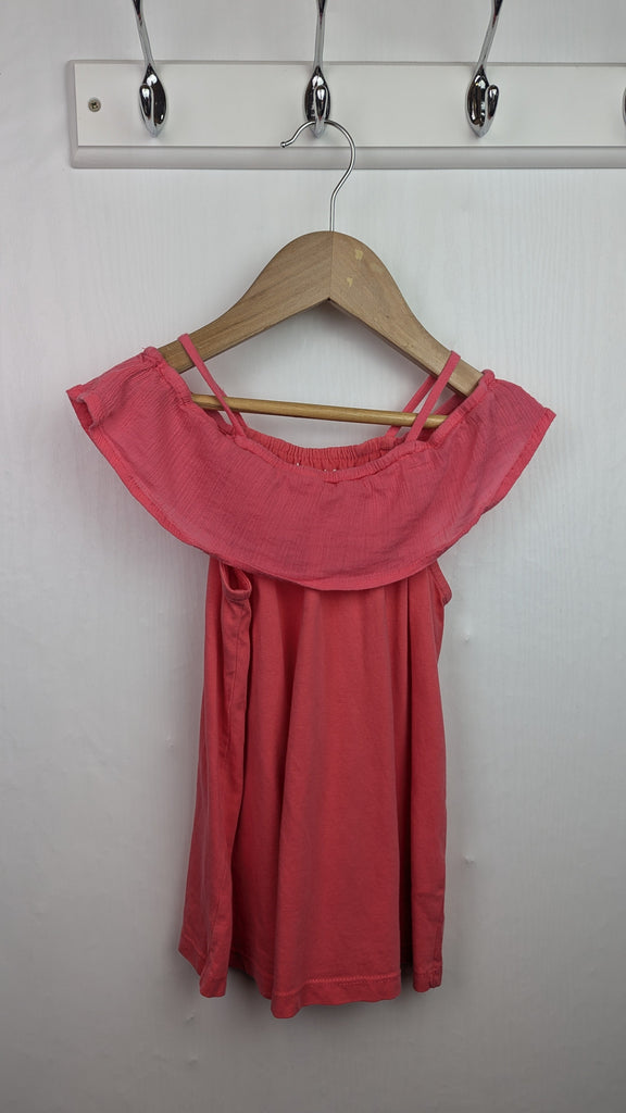 Nutmeg Pink Sleeveless Top - Girls 5-6 Years Little Ones Preloved Used, Preloved, Preworn & Second Hand Baby, Kids & Children's Clothing UK Online. Cheap affordable. Brands including Next, Joules, Nutmeg Morrisons, TU, F&F, H&M.