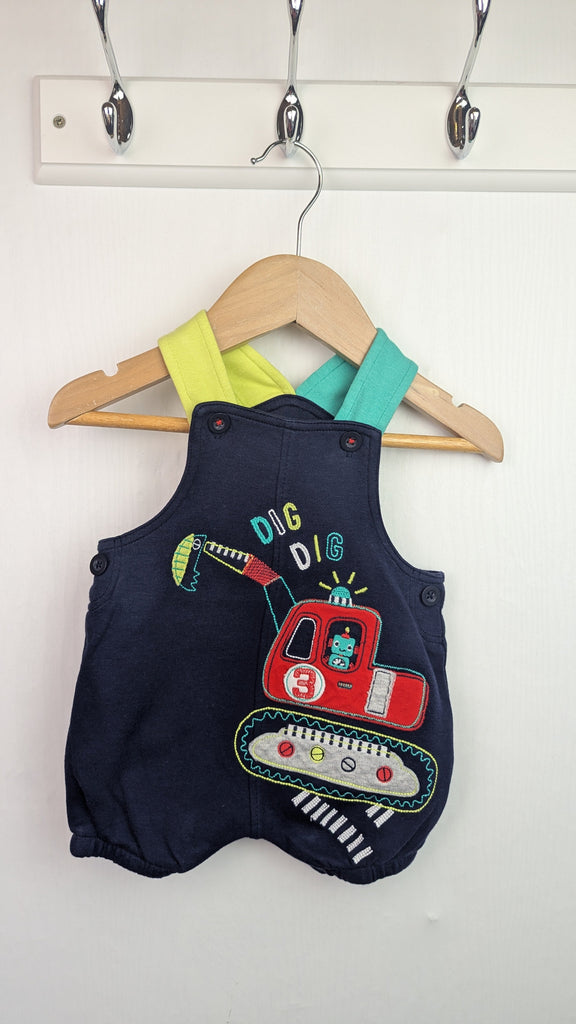 Nutmeg Robot Digger Romper - Baby Boys 0-3 Months Nutmeg Used, Preloved, Preworn & Second Hand Baby, Kids & Children's Clothing UK Online. Cheap affordable. Brands including Next, Joules, Nutmeg Morrisons, TU, F&F, H&M.