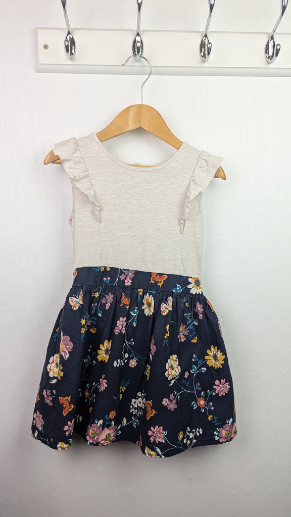 Nutmeg Sleeveless Floral Dress - Girls 2-3 Years Little Ones Preloved Used, Preloved, Preworn & Second Hand Baby, Kids & Children's Clothing UK Online. Cheap affordable. Brands including Next, Joules, Nutmeg Morrisons, TU, F&F, H&M.