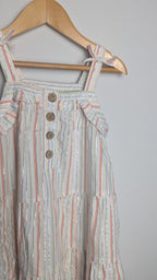 Nutmeg Striped Tiered Dress - Girls 2 - 3 Years - Little Ones Preloved. Second Hand Children's & Preloved Baby, Kids, Girls & Boys Clothes. UK online
