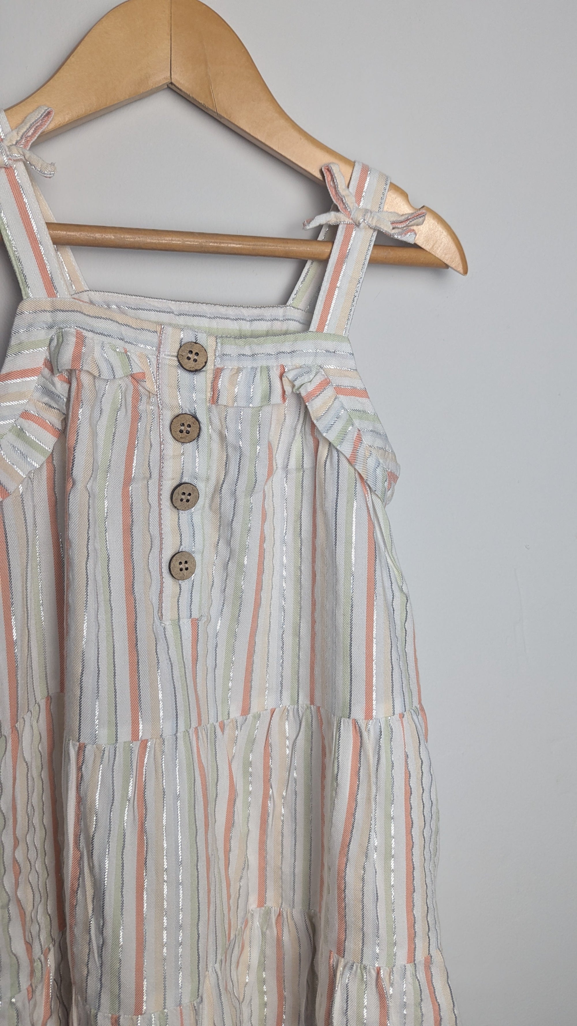 Nutmeg Striped Tiered Dress - Girls 2 - 3 Years - Little Ones Preloved. Second Hand Children's & Preloved Baby, Kids, Girls & Boys Clothes. UK online