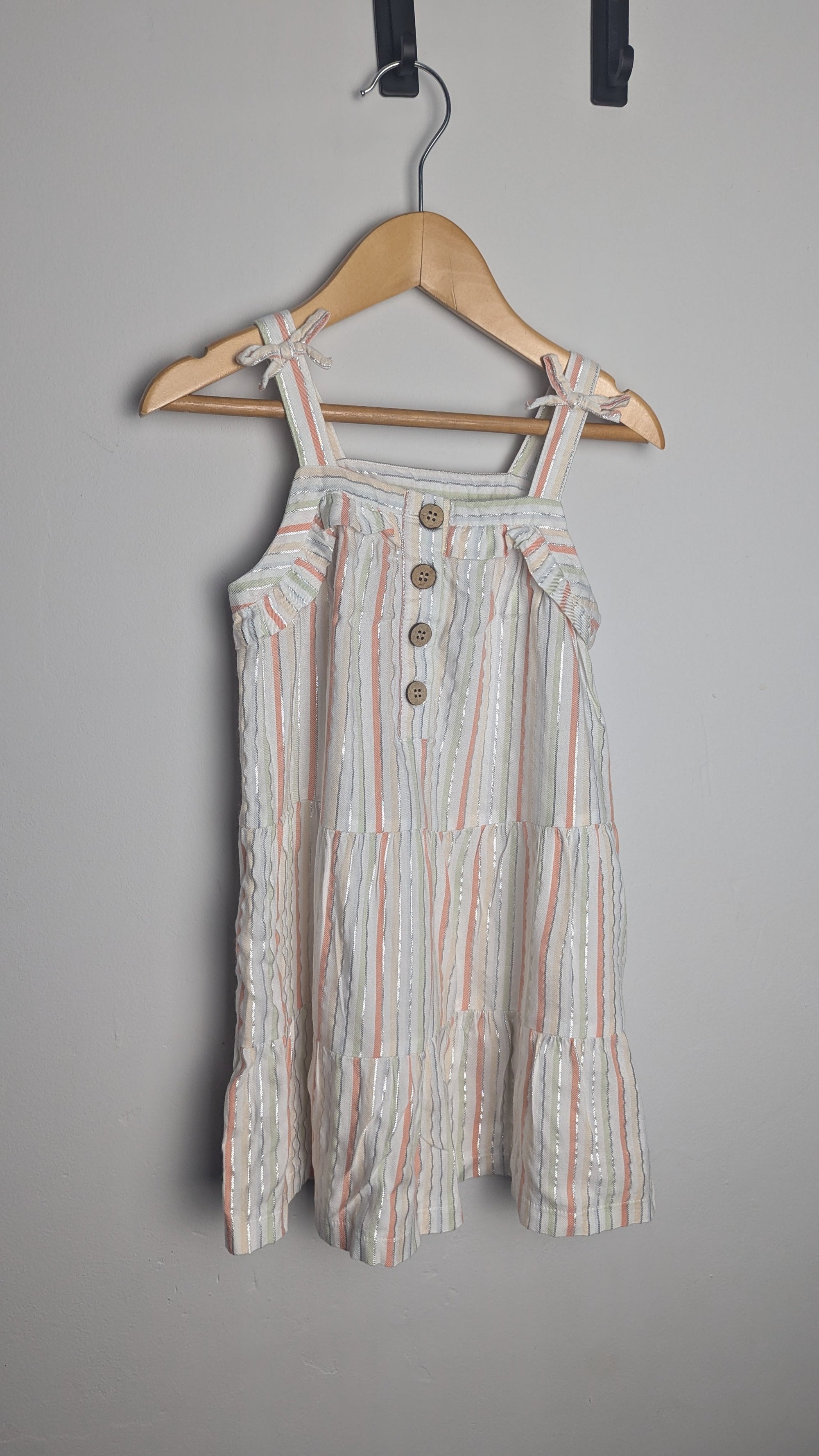Nutmeg Striped Tiered Dress - Girls 2 - 3 Years - Little Ones Preloved. Second Hand Children's & Preloved Baby, Kids, Girls & Boys Clothes. UK online