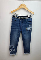 Nutmeg Tractor Denim Jeans - Boys 4 - 5 Years - Little Ones Preloved. Second Hand Children's & Preloved Baby, Kids, Girls & Boys Clothes. UK online