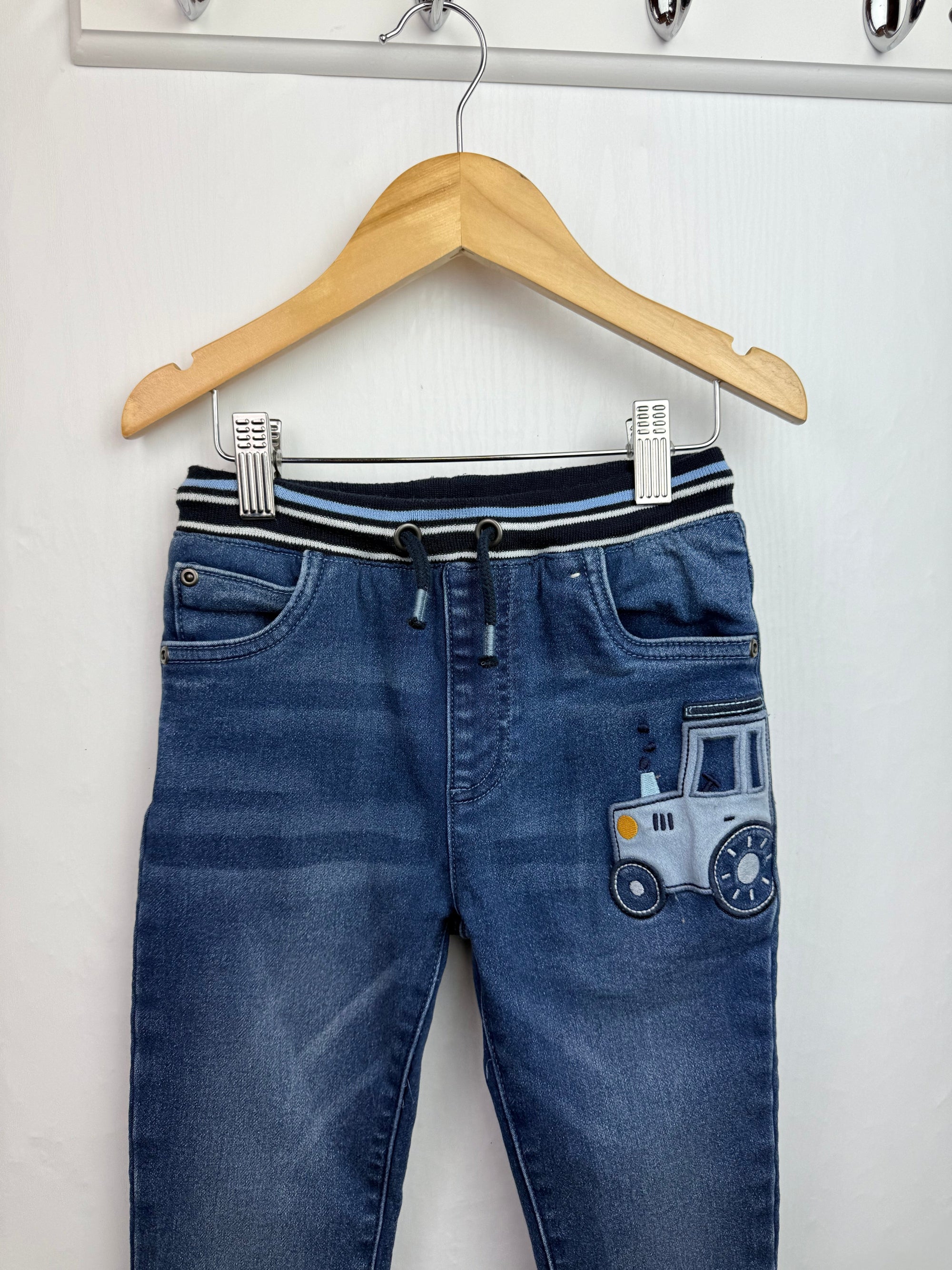 Nutmeg Tractor Denim Jeans - Boys 4 - 5 Years - Little Ones Preloved. Second Hand Children's & Preloved Baby, Kids, Girls & Boys Clothes. UK online