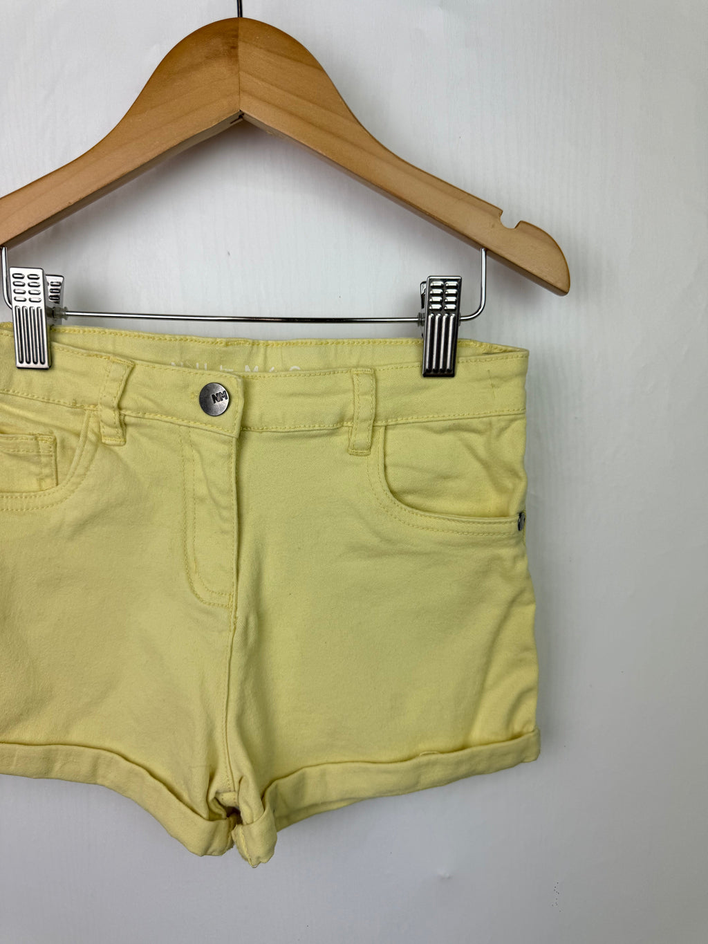 Nutmeg Yellow Denim Shorts - Girls 8 - 9 Years - Little Ones Preloved. Second Hand Children's & Preloved Baby, Kids, Girls & Boys Clothes. UK online