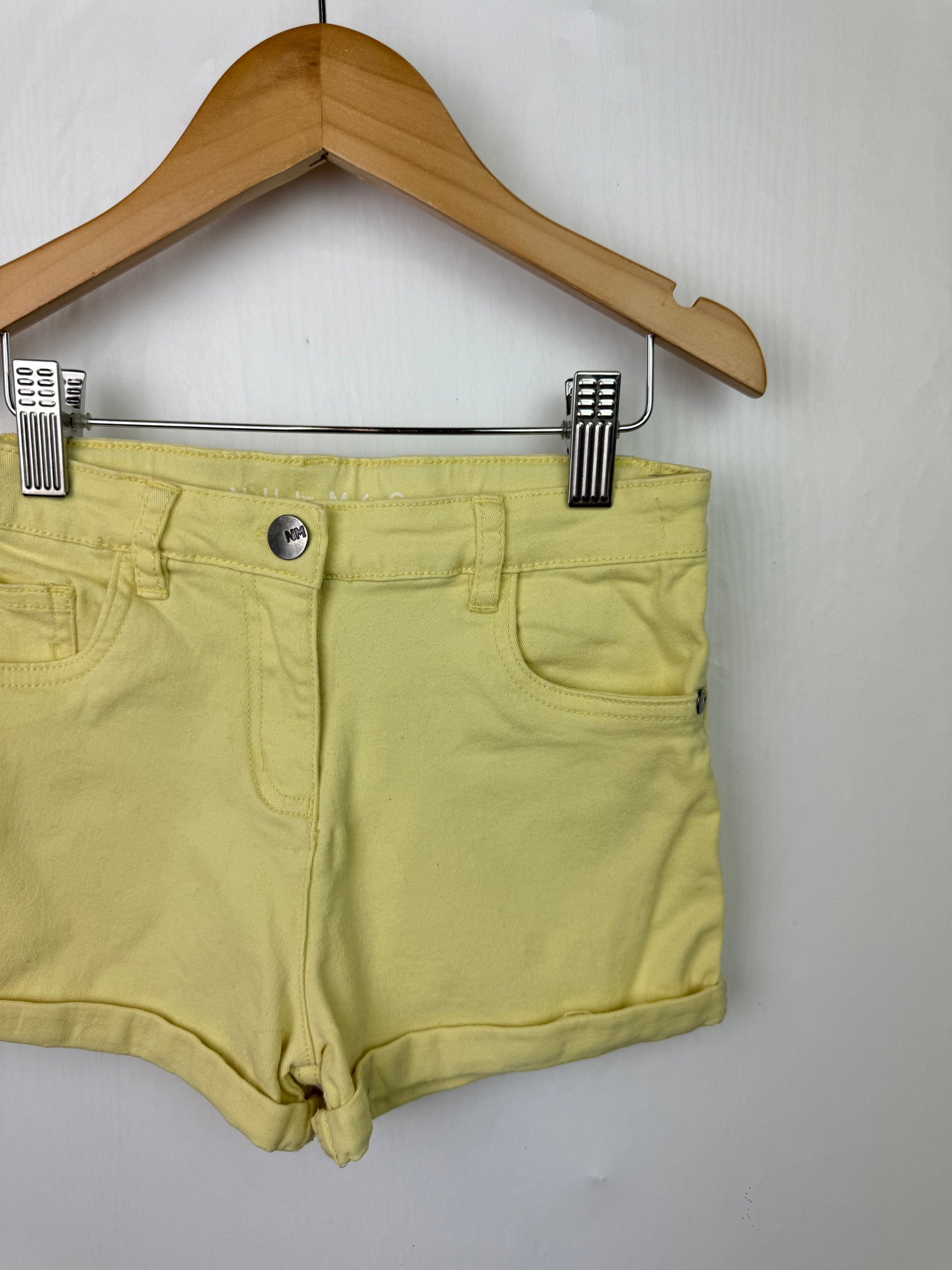 Nutmeg Yellow Denim Shorts - Girls 8 - 9 Years - Little Ones Preloved. Second Hand Children's & Preloved Baby, Kids, Girls & Boys Clothes. UK online