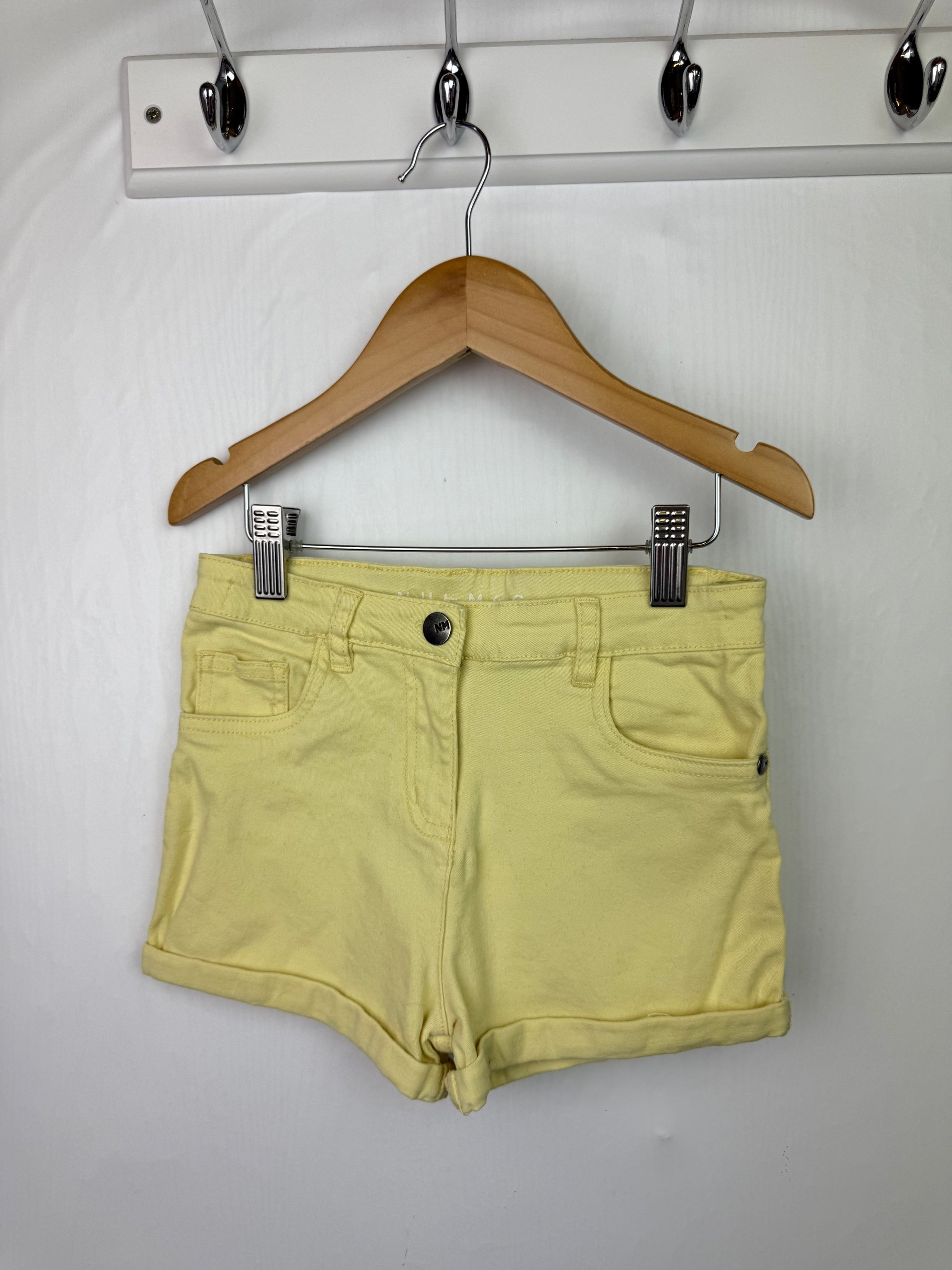 Nutmeg Yellow Denim Shorts - Girls 8 - 9 Years - Little Ones Preloved. Second Hand Children's & Preloved Baby, Kids, Girls & Boys Clothes. UK online