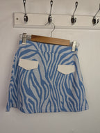 NWOT's Blue Animal Print Skirt - Girls 5 - 6 Years - Little Ones Preloved. Second Hand Children's & Preloved Baby, Kids, Girls & Boys Clothes. UK online