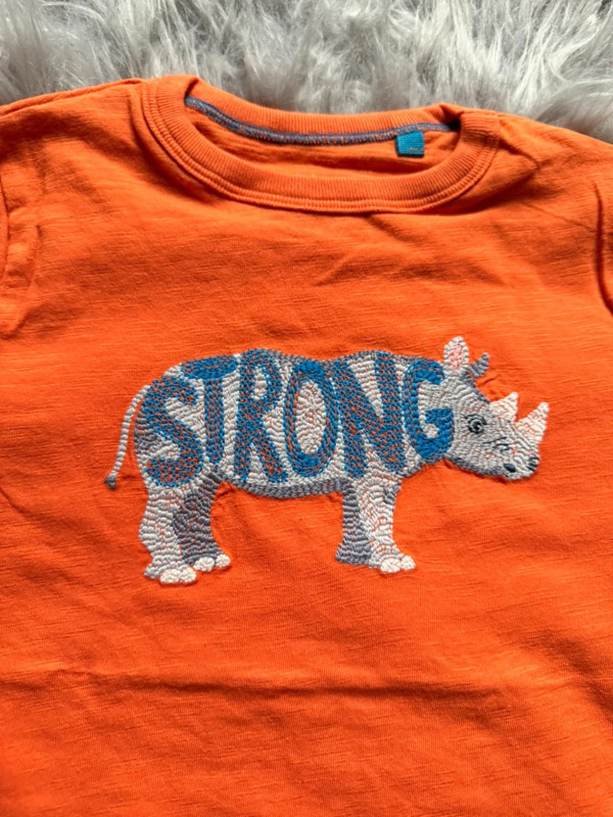 Nwot’s Boden Orange Rhino Superstitch Top - Boys 5 - 6 years - Little Ones Preloved. Second Hand Children's & Preloved Baby, Kids, Girls & Boys Clothes. UK online