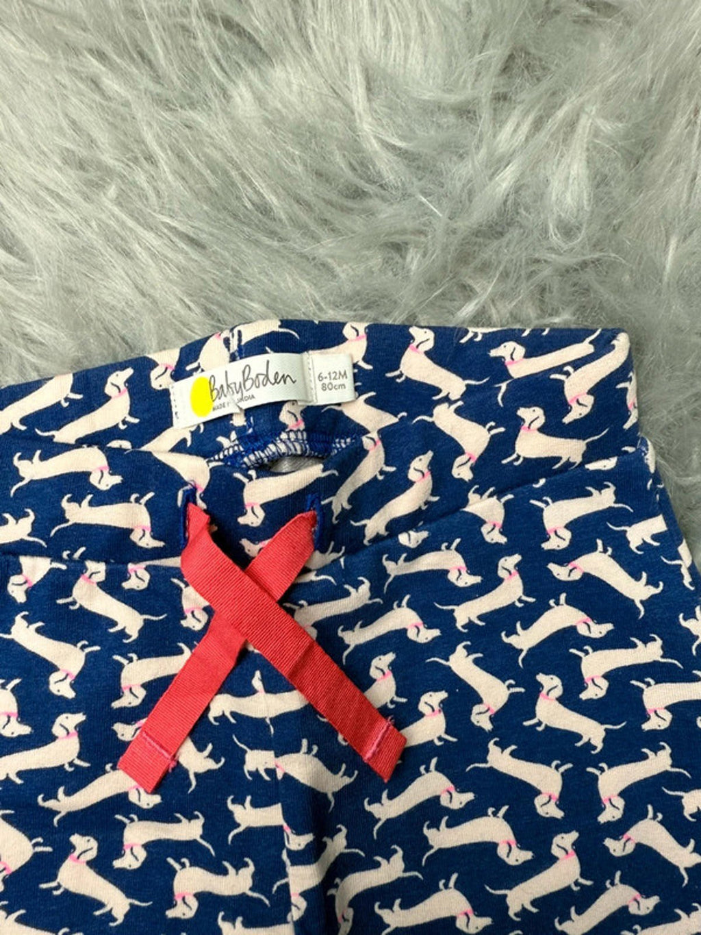 Nwot’s Ex - Boden Blue Sausage Dog Leggings - Girls 6 - 12 Months - Little Ones Preloved. Second Hand Children's & Preloved Baby, Kids, Girls & Boys Clothes. UK online
