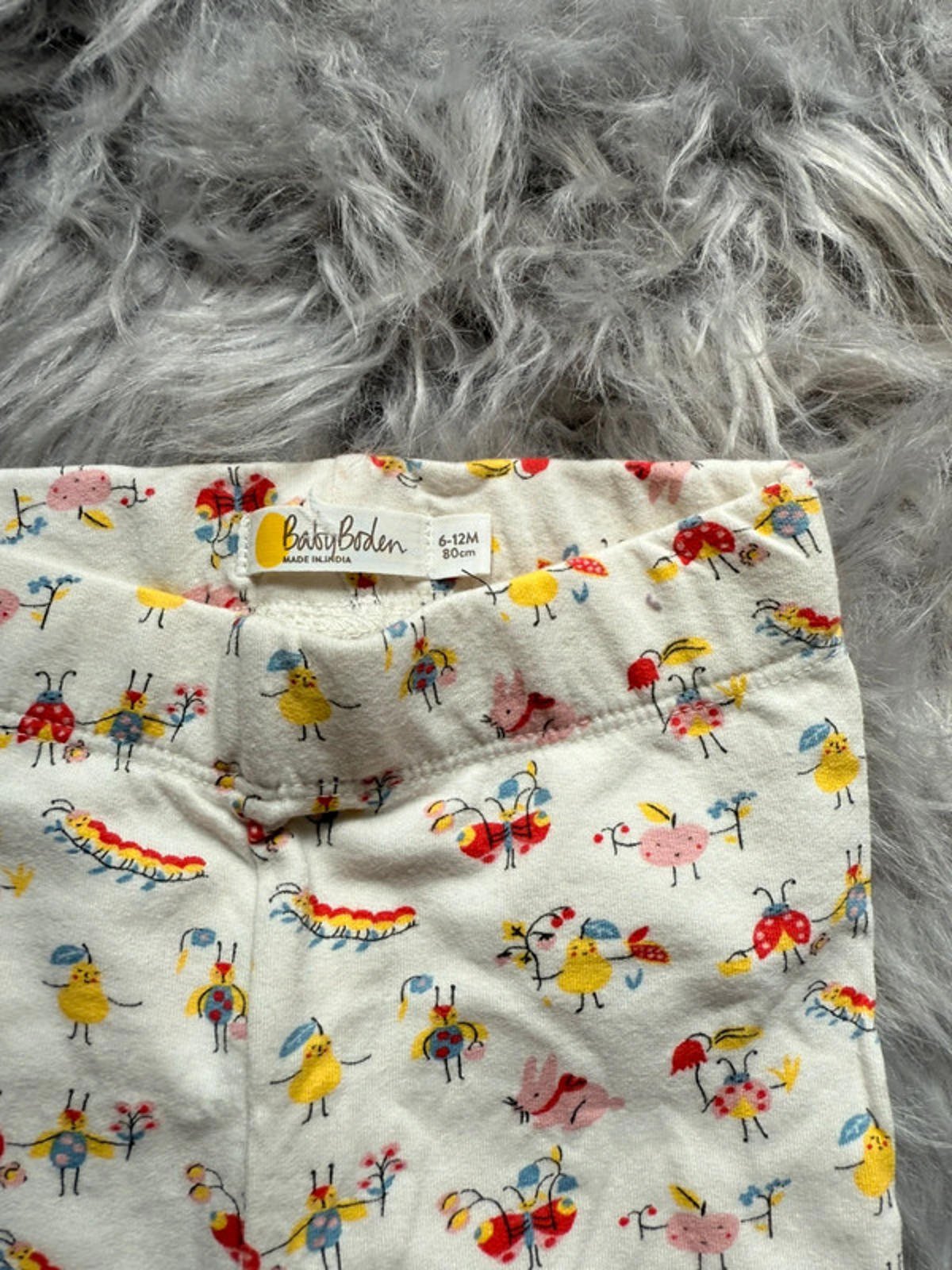 Nwot’s Ex - Boden Cream Animals & Fruit Leggings - Girls 6 - 12 Months - Little Ones Preloved. Second Hand Children's & Preloved Baby, Kids, Girls & Boys Clothes. UK online