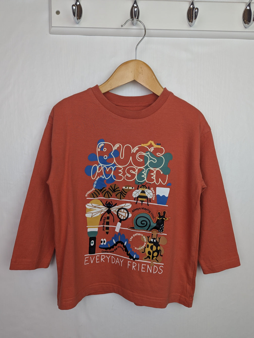 NWOT's F&F Orange Bugs Top - Boys 3 - 4 Years - Little Ones Preloved. Second Hand Children's & Preloved Baby, Kids, Girls & Boys Clothes. UK online