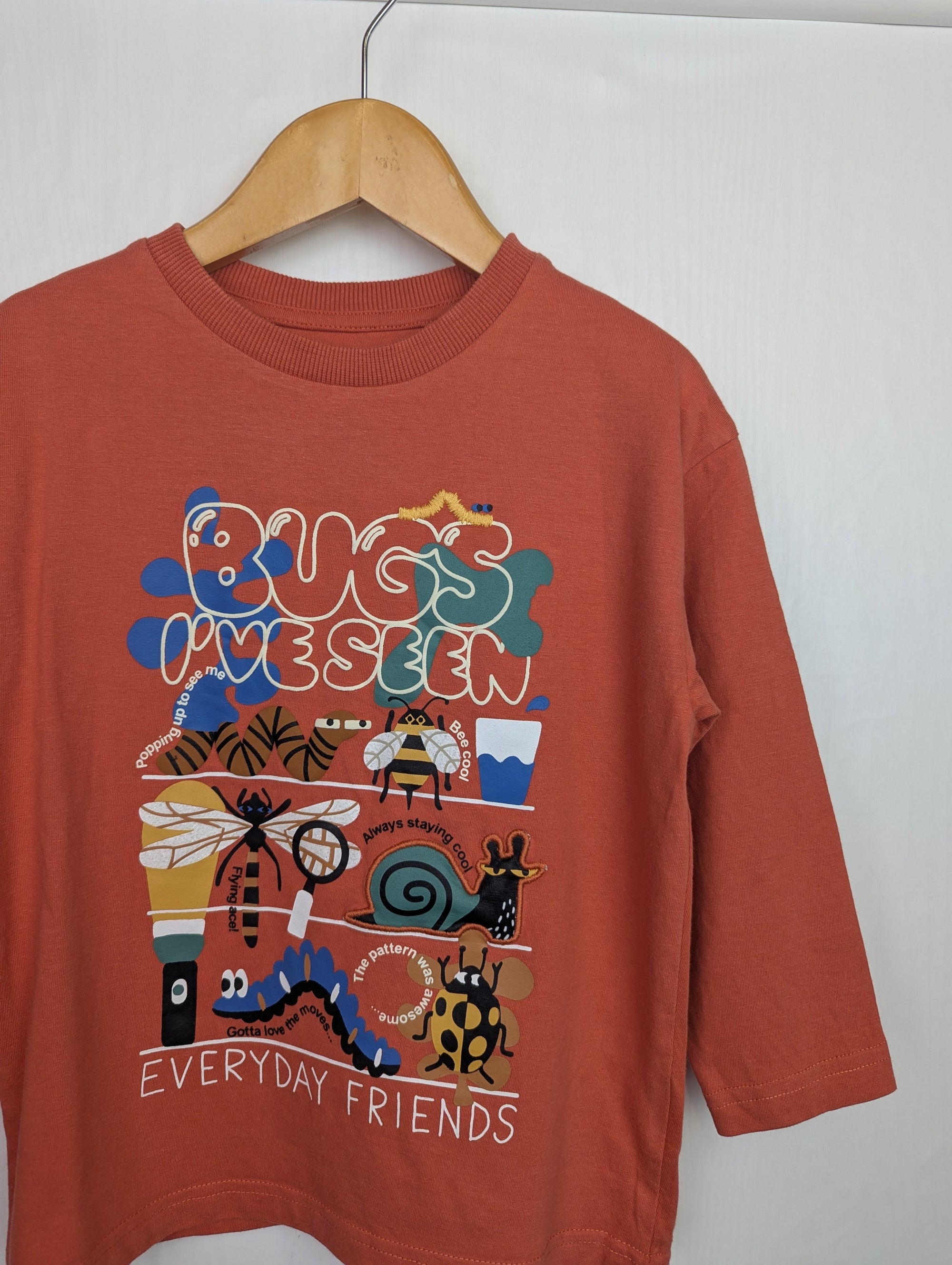 NWOT's F&F Orange Bugs Top - Boys 3 - 4 Years - Little Ones Preloved. Second Hand Children's & Preloved Baby, Kids, Girls & Boys Clothes. UK online