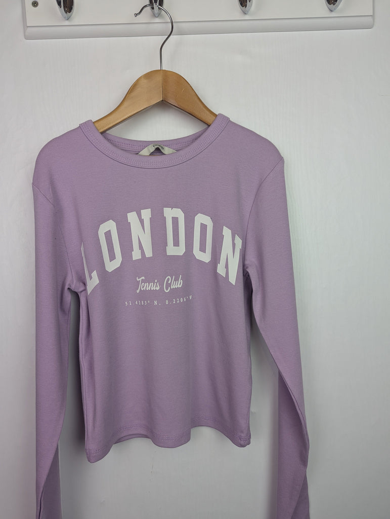 NWOT's George London Top - Girls 11-12 Years Little Ones Preloved Used, Preloved, Preworn Baby, Girls & Boys Clothes. Kids & Children's second hand Clothing UK Online. Cheap affordable. Brands including Next, Joules, Nutmeg Morrisons, TU, F&F, H&M.
