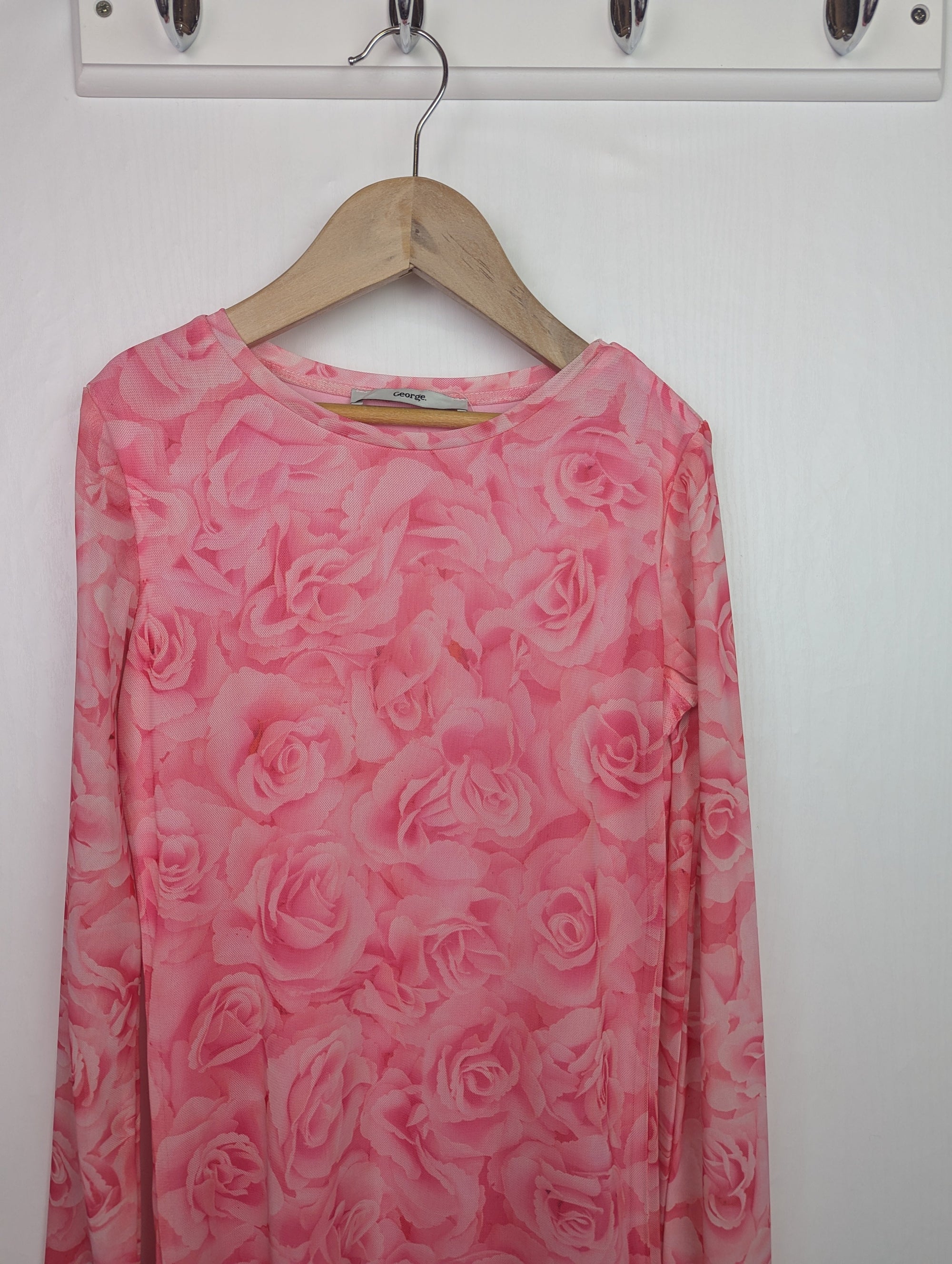 NWOT's George Pink Floral Dress - Girls 11 - 12 Years - Little Ones Preloved. Second Hand Children's & Preloved Baby, Kids, Girls & Boys Clothes. UK online