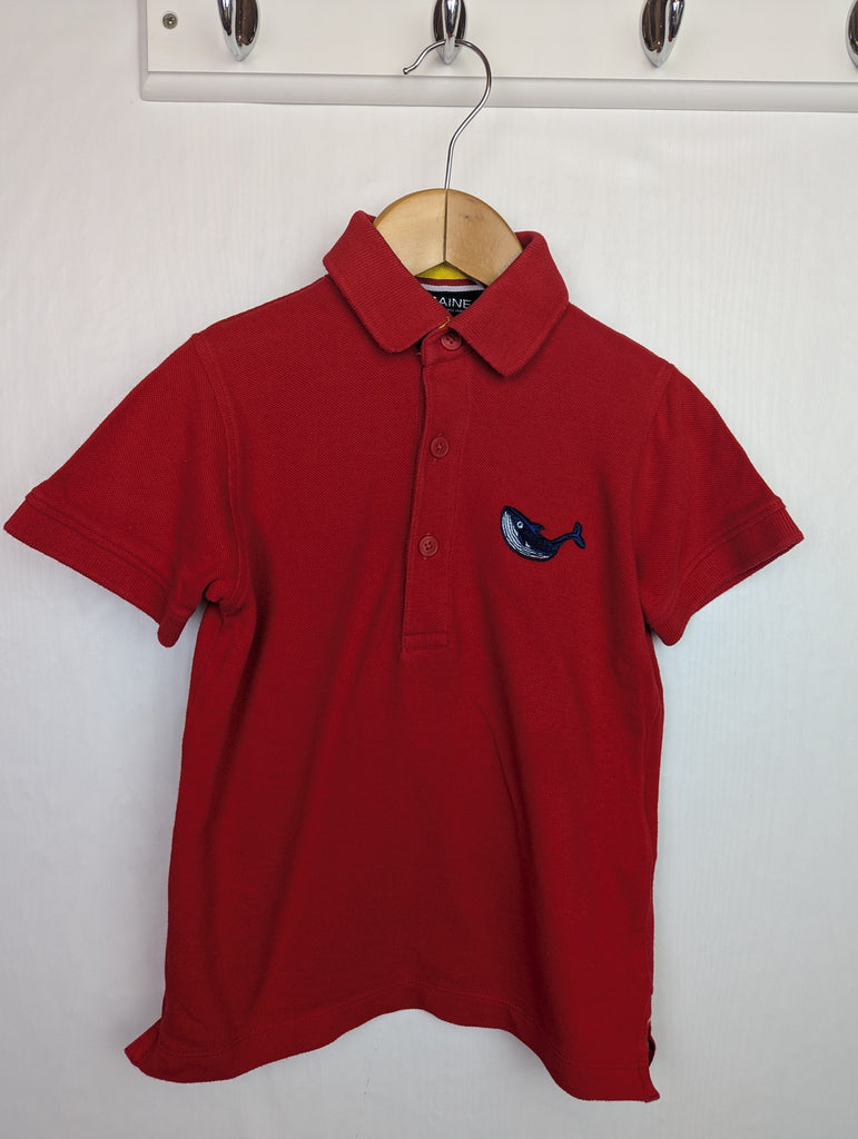 NWOT's Maine Red Polo Shirt - Boys 4-5 Years Little Ones Preloved Used, Preloved, Preworn Baby, Girls & Boys Clothes. Kids & Children's second hand Clothing UK Online. Cheap affordable. Brands including Next, Joules, Nutmeg Morrisons, TU, F&F, H&M.