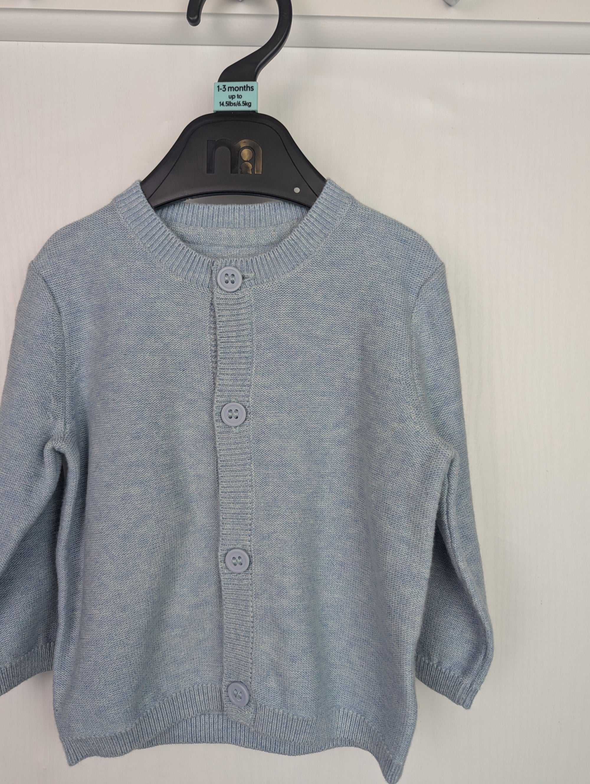 NWOT's Mothercare Fine Knit Cardigan - Baby Unisex 1 - 3 Months - Little Ones Preloved. Second Hand Children's & Preloved Baby, Kids, Girls & Boys Clothes. UK online