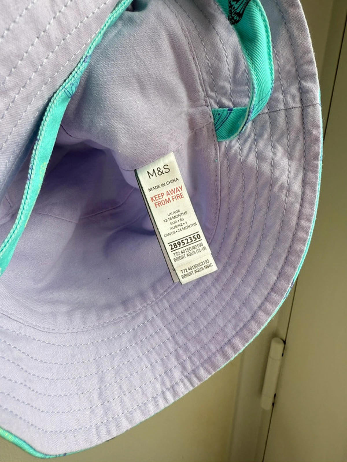 Nwot’s M&S Butterfly Summer Bucket Hat - Girls 12 - 18 Months - Little Ones Preloved. Second Hand Children's & Preloved Baby, Kids, Girls & Boys Clothes. UK online