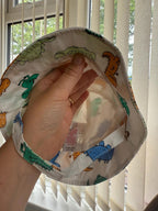 Nwot’s M&S White Dinosaur Summer Hat - Boys 3 - 6 Months - Little Ones Preloved. Second Hand Children's & Preloved Baby, Kids, Girls & Boys Clothes. UK online
