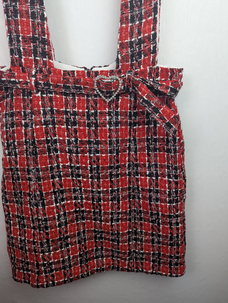NWOT's Red Checked Knit Skirt - Girls 13-14 Years Little Ones Preloved Used, Preloved, Preworn Baby, Girls & Boys Clothes. Kids & Children's second hand Clothing UK Online. Cheap affordable. Brands including Next, Joules, Nutmeg Morrisons, TU, F&F, H&M.