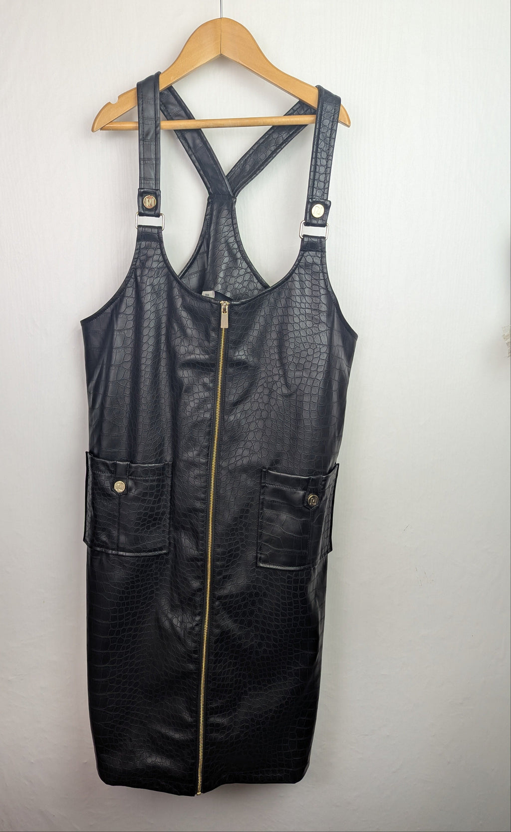 NWOT's River Island Black Pleather Dress - Girls 13 - 14 Years - Little Ones Preloved. Second Hand Children's & Preloved Baby, Kids, Girls & Boys Clothes. UK online