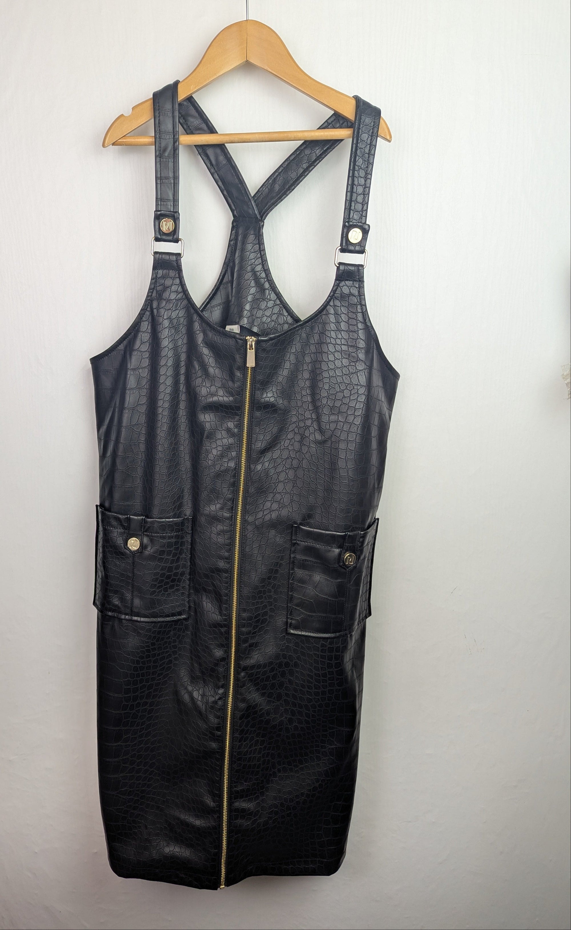 NWOT's River Island Black Pleather Dress - Girls 13 - 14 Years - Little Ones Preloved. Second Hand Children's & Preloved Baby, Kids, Girls & Boys Clothes. UK online
