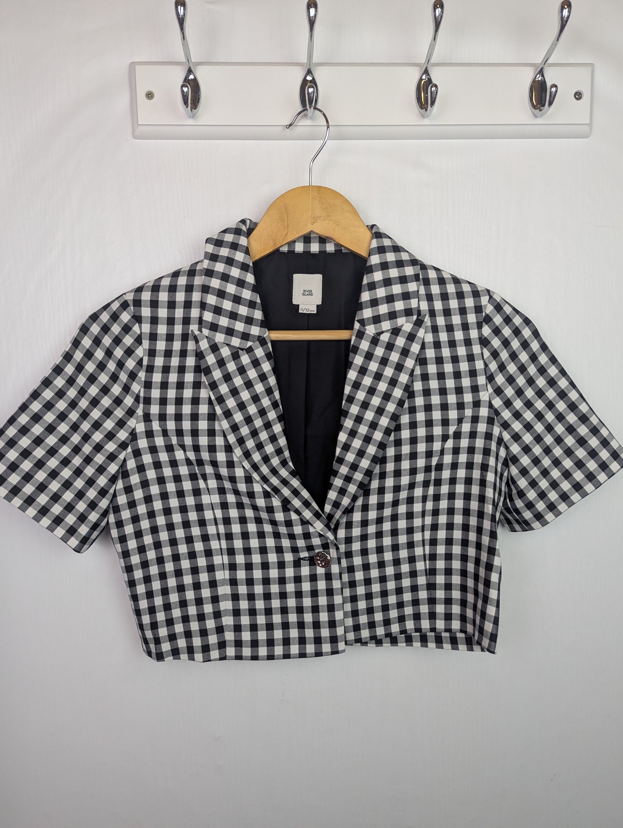 NWOT's River Island Checked Jacket - Girls 11 - 12 Years - Little Ones Preloved. Second Hand Children's & Preloved Baby, Kids, Girls & Boys Clothes. UK online