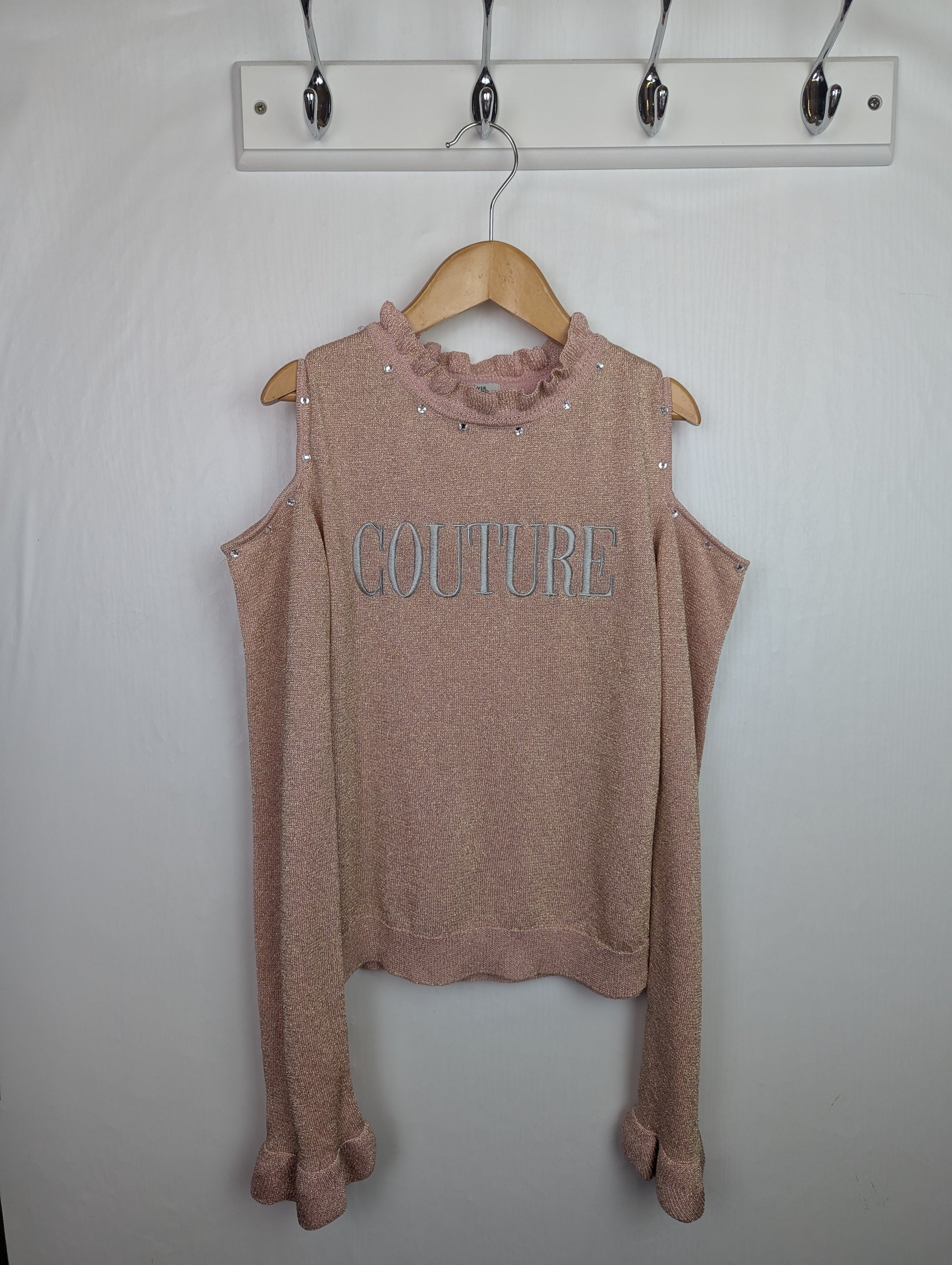 NWOT's River Island 'Couture' Jumper - Girls 11 - 12 Years - Little Ones Preloved. Second Hand Children's & Preloved Baby, Kids, Girls & Boys Clothes. UK online