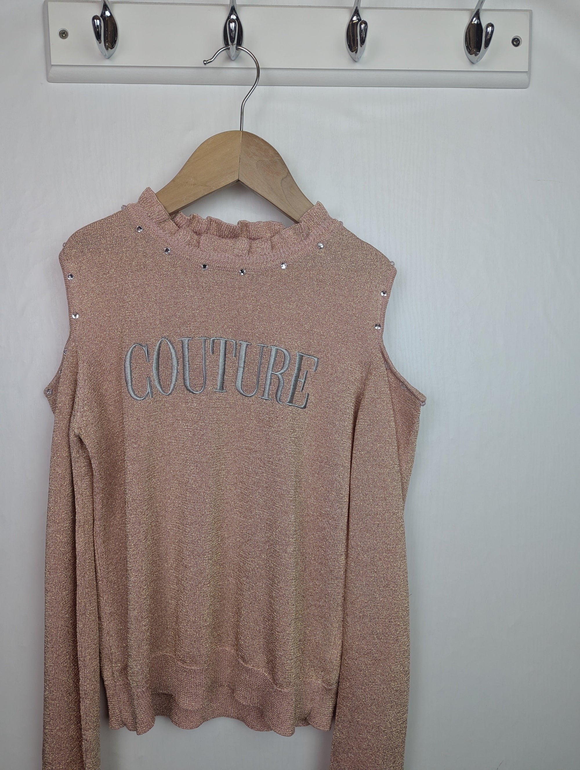 NWOT's River Island 'Couture' Jumper - Girls 11 - 12 Years - Little Ones Preloved. Second Hand Children's & Preloved Baby, Kids, Girls & Boys Clothes. UK online