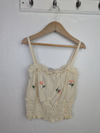 NWOT's River Island Cream Floral Top - Girls 11 - 12 Years - Little Ones Preloved. Second Hand Children's & Preloved Baby, Kids, Girls & Boys Clothes. UK online
