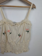 NWOT's River Island Cream Floral Top - Girls 11 - 12 Years - Little Ones Preloved. Second Hand Children's & Preloved Baby, Kids, Girls & Boys Clothes. UK online