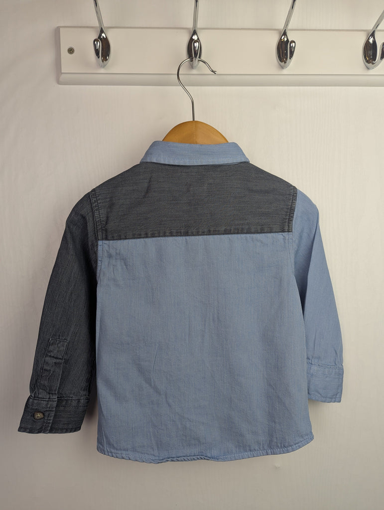 NWOT's River Island Denim Shirt - Boys 9-12 Months Little Ones Preloved Second Hand Baby, Girls & Boys Clothes. UK Postage