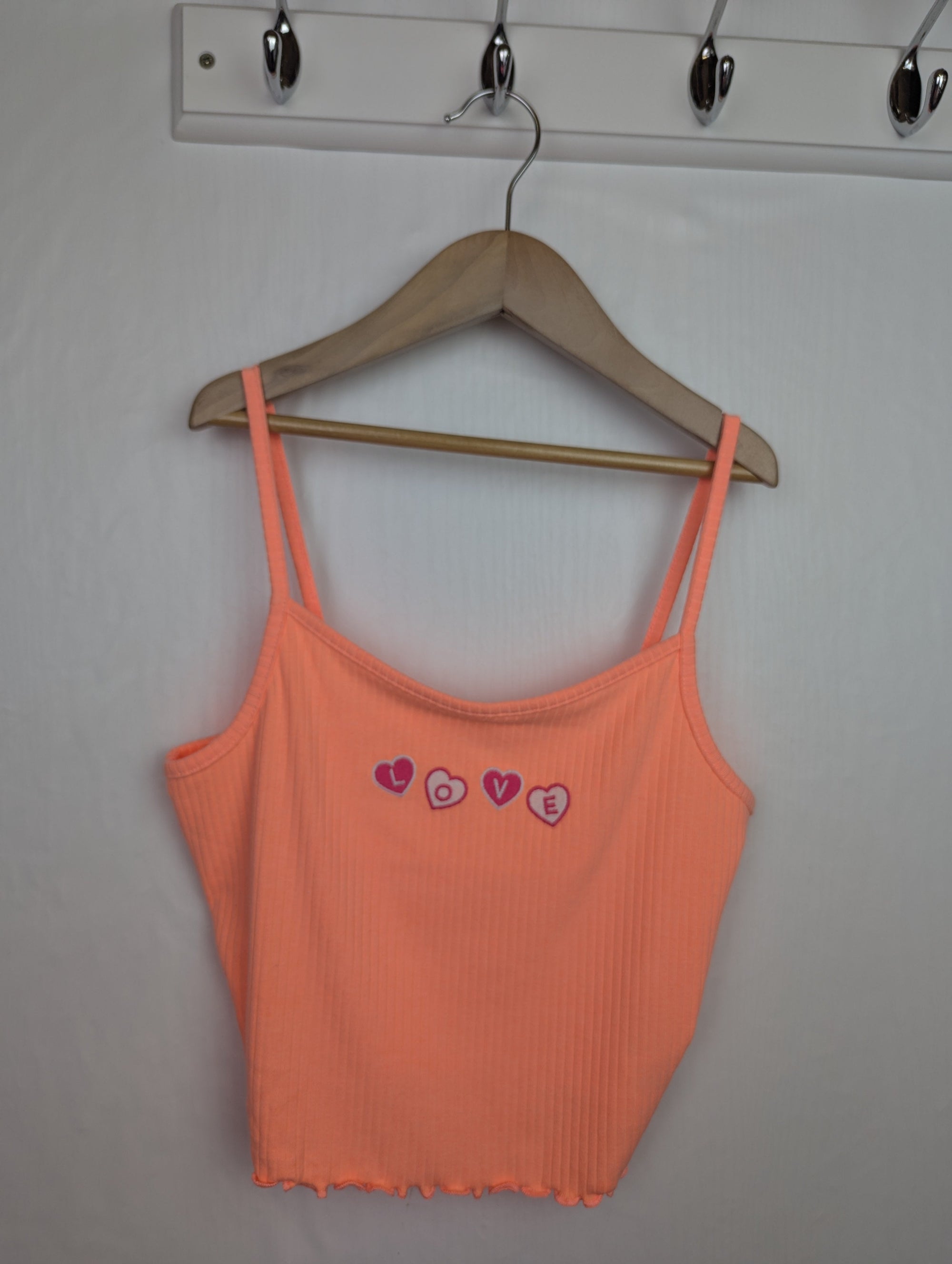 NWOT's River Island 'Love' Strap Top - Girls 15 - 16 Years - Little Ones Preloved. Second Hand Children's & Preloved Baby, Kids, Girls & Boys Clothes. UK online