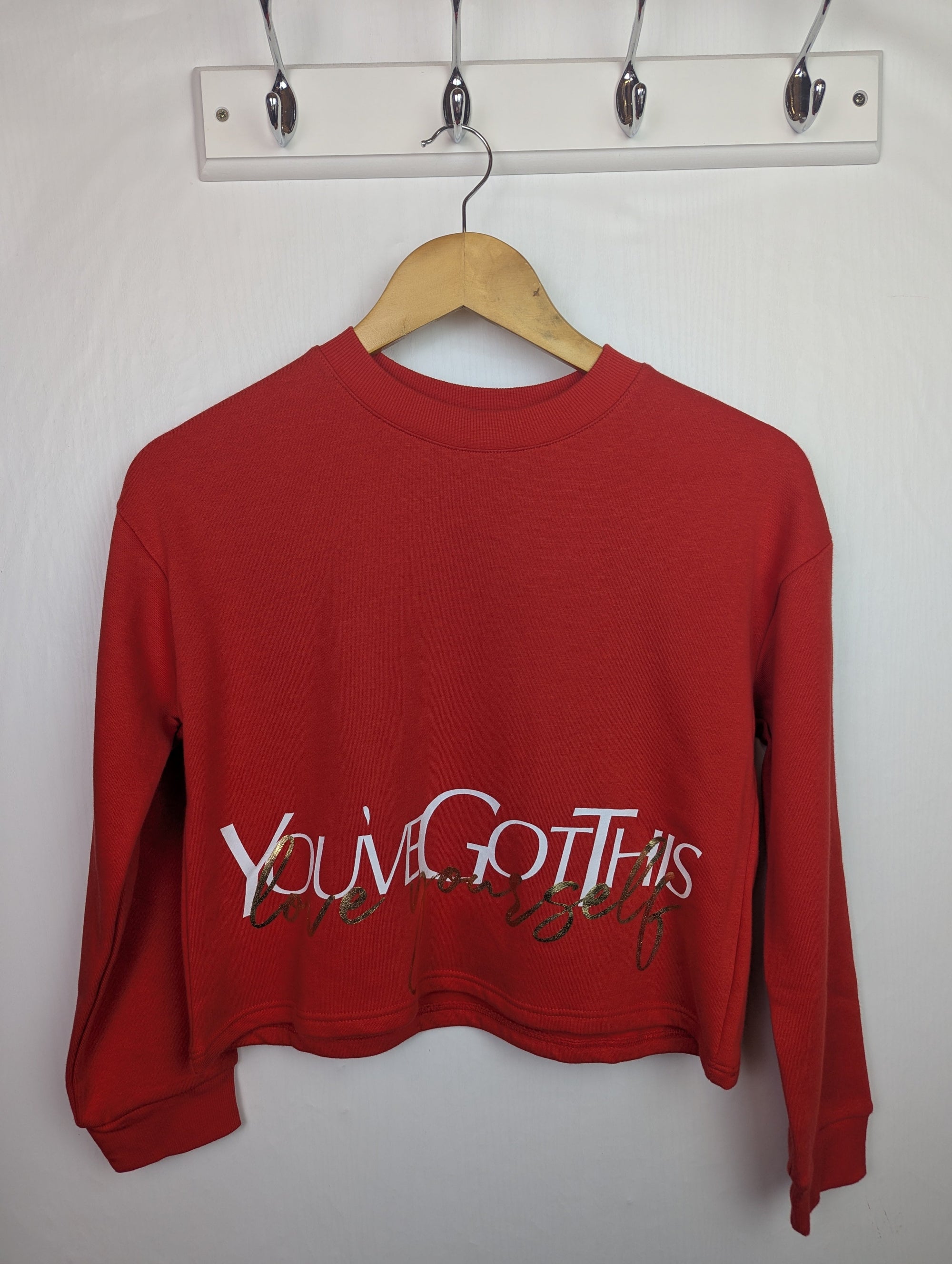 NWOT's River Island 'Love Yourself' Jumper - Girls 11 - 12 Years - Little Ones Preloved. Second Hand Children's & Preloved Baby, Kids, Girls & Boys Clothes. UK online