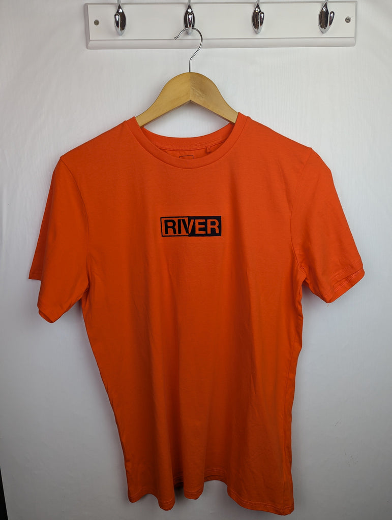 NWOT's River Island Orange Top - Boys 13-14 Years Little Ones Preloved Used, Preloved, Preworn Baby, Girls & Boys Clothes. Kids & Children's second hand Clothing UK Online. Cheap affordable. Brands including Next, Joules, Nutmeg Morrisons, TU, F&F, H&M.