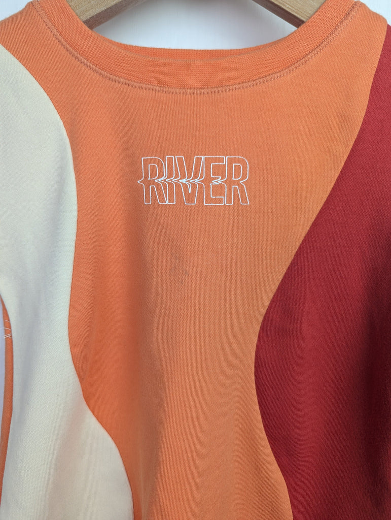 NWOT's River Island Orange Top - Boys 9-12 Months Little Ones Preloved Used, Preloved, Preworn Baby, Girls & Boys Clothes. Kids & Children's second hand Clothing UK Online. Cheap affordable. Brands including Next, Joules, Nutmeg Morrisons, TU, F&F, H&M.