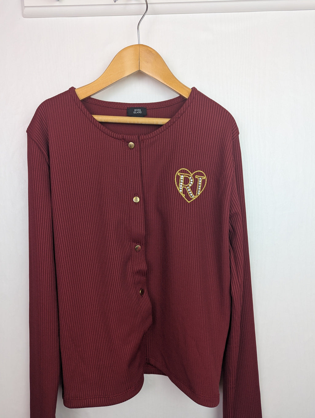 NWOT's River Island Ribbed Cardigan - Girls 11 - 12 Years - Little Ones Preloved. Second Hand Children's & Preloved Baby, Kids, Girls & Boys Clothes. UK online