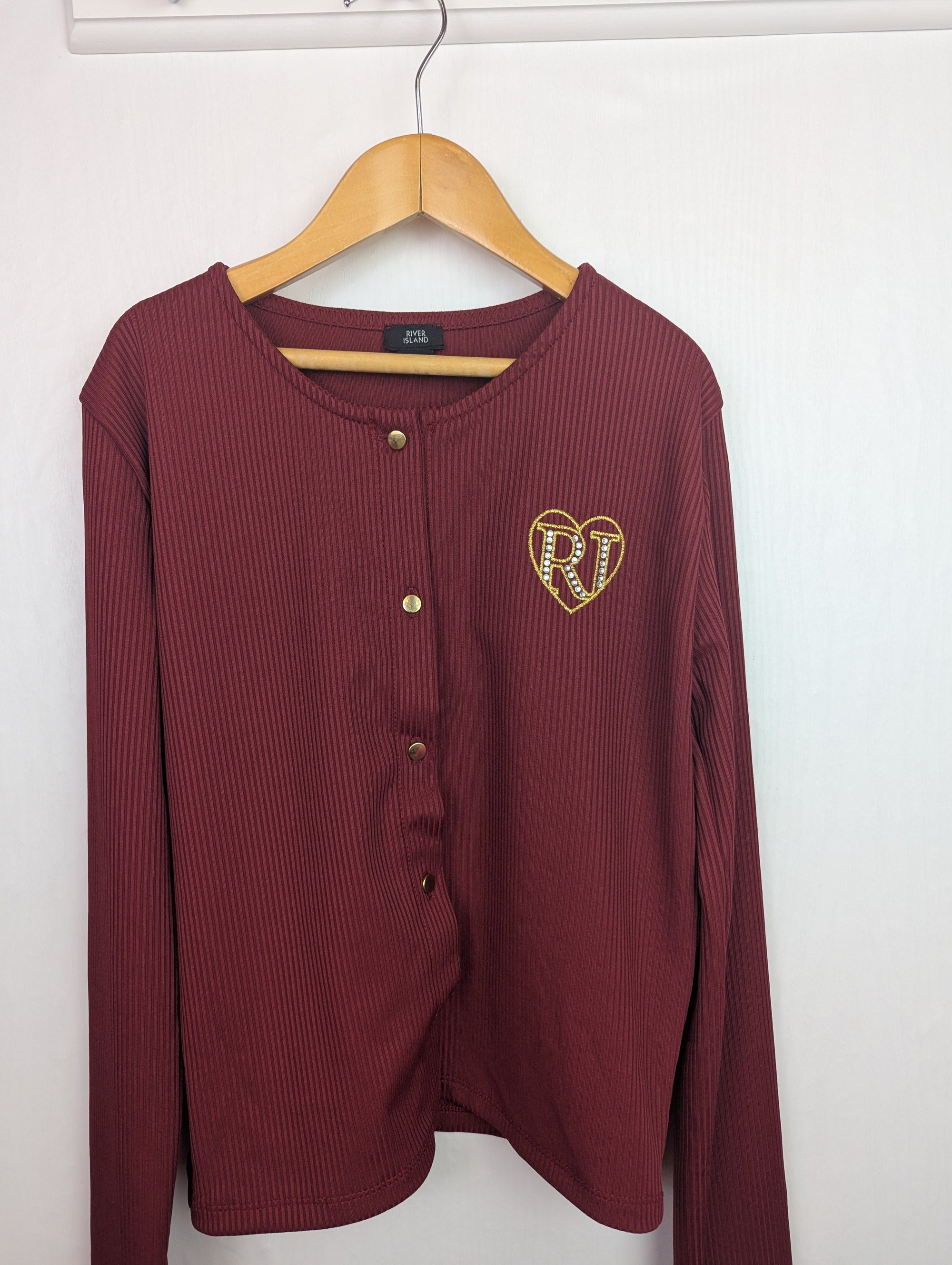 NWOT's River Island Ribbed Cardigan - Girls 11 - 12 Years - Little Ones Preloved. Second Hand Children's & Preloved Baby, Kids, Girls & Boys Clothes. UK online