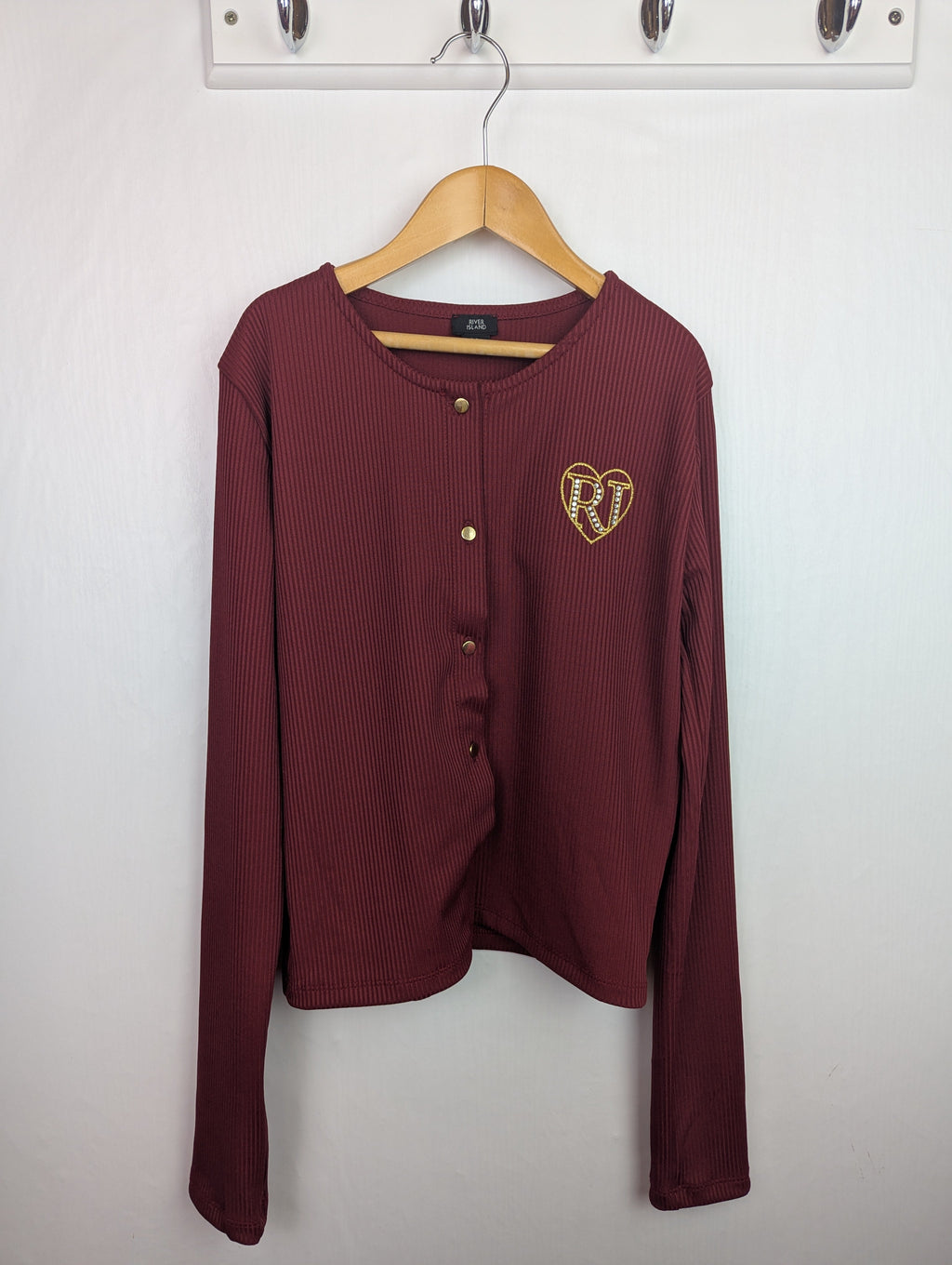 NWOT's River Island Ribbed Cardigan - Girls 11 - 12 Years - Little Ones Preloved. Second Hand Children's & Preloved Baby, Kids, Girls & Boys Clothes. UK online