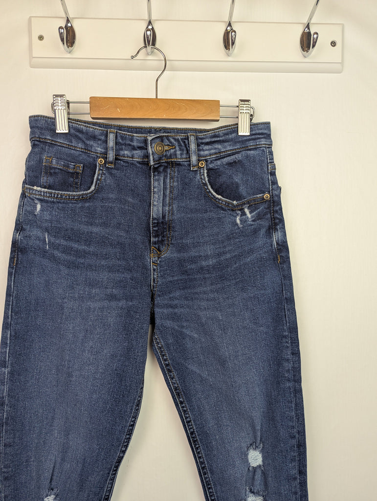 NWOT's River Island Ripped Jeans - Girls 11 Years Little Ones Preloved Used, Preloved, Preworn Baby, Girls & Boys Clothes. Kids & Children's second hand Clothing UK Online. Cheap affordable. Brands including Next, Joules, Nutmeg Morrisons, TU, F&F, H&M.