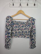 NWOT's River Island Ruched Floral Top - Girls 11 - 12 Years - Little Ones Preloved. Second Hand Children's & Preloved Baby, Kids, Girls & Boys Clothes. UK online