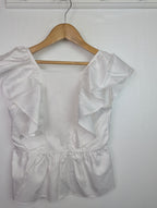 NWOT's River Island Ruffle Top - Girls 7 - 8 Years - Little Ones Preloved. Second Hand Children's & Preloved Baby, Kids, Girls & Boys Clothes. UK online