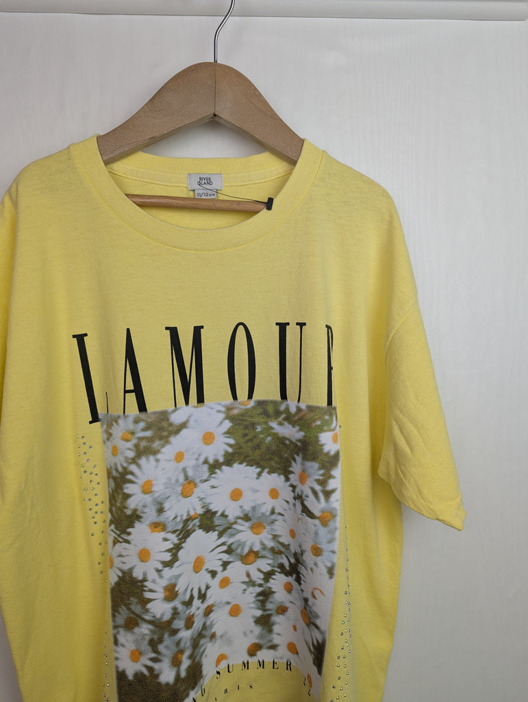 NWOT's River Island Yellow Floral Top - Girls 11-12 Years Little Ones Preloved Used, Preloved, Preworn Baby, Girls & Boys Clothes. Kids & Children's second hand Clothing UK Online. Cheap affordable. Brands including Next, Joules, Nutmeg Morrisons, TU, F&F, H&M.