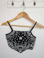 NWOT's Shein Black/White Bandana Top - Girls 11 - 12 Years - Little Ones Preloved. Second Hand Children's & Preloved Baby, Kids, Girls & Boys Clothes. UK online