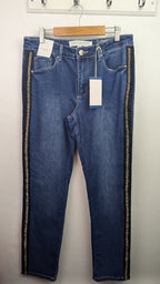 NWT's Anthology Denim Jeans with Beaded Edge - Ladies Size 10 - Little Ones Preloved. Second Hand Children's & Preloved Baby, Kids, Girls & Boys Clothes. UK online