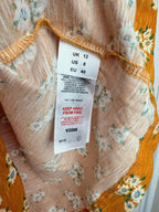 NWT’s Capsule Mustard Floral Top - Ladies Size 12 - Little Ones Preloved. Second Hand Children's & Preloved Baby, Kids, Girls & Boys Clothes. UK online